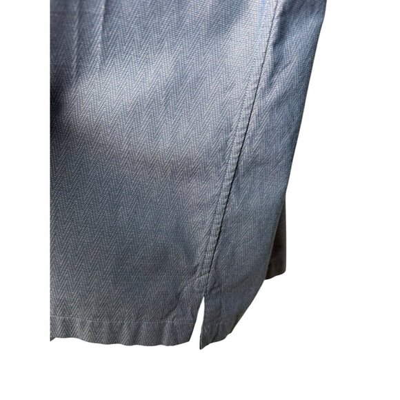 Paul Fredrick Herringbone Cotton Blue Finest Long Staple L/S Dress Shirt XL Slim - Picture 13 of 13